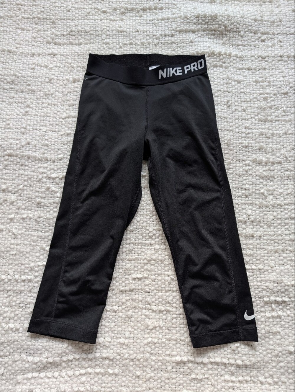 Nike Pro Dri-FIT Black Training Capri Leggings Size XS